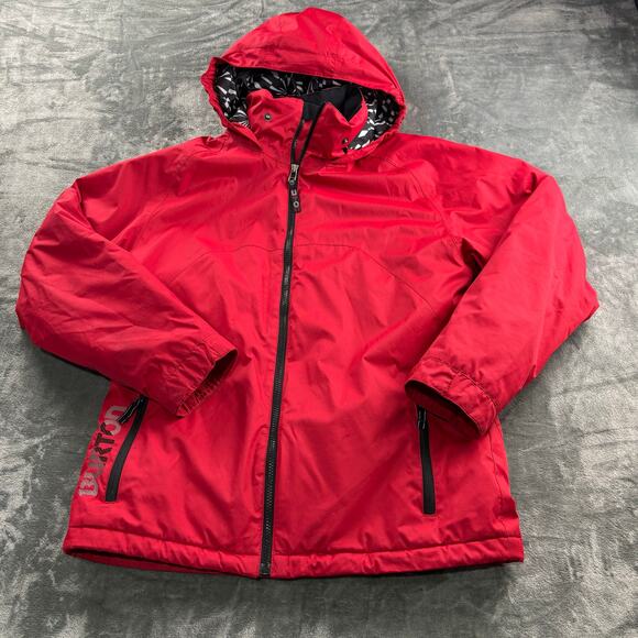 Burton Jacket Women XL Winter Coat Dryride Thermal Snowboard Gorpcore Ski Red - Picture 8 of 13